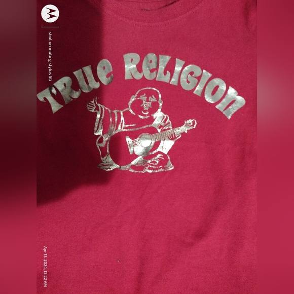 True Religion Red Buddha Kids T-shirt - Picture 2 of 5